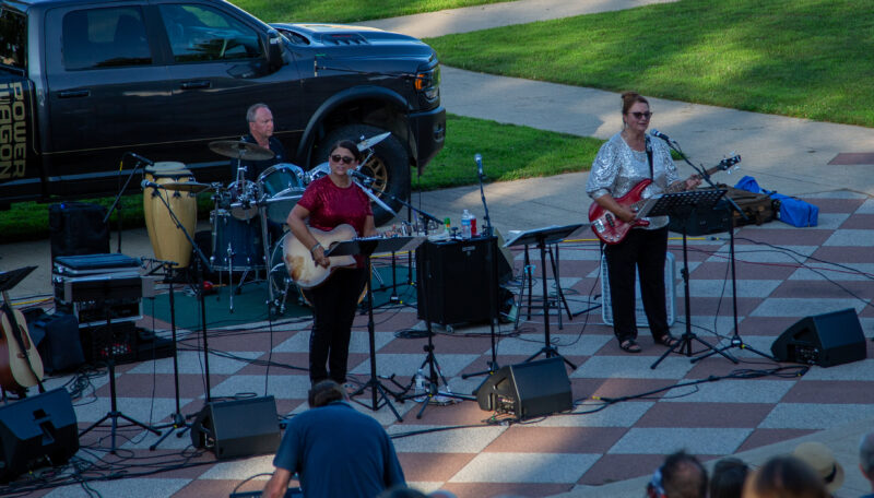 Mages Family Band and Black Diamond Band perform Music in the Park